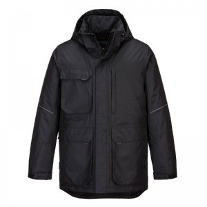 Portwest KX360 KX3 Black Water Resistant Extreme Weather Coat